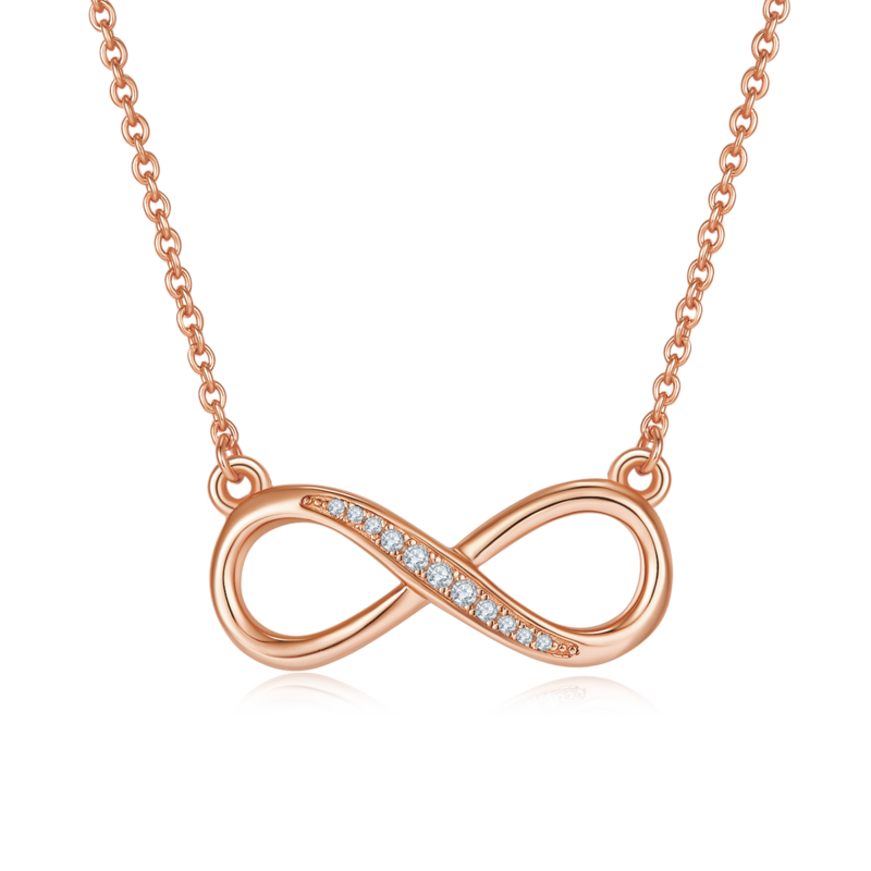 简爱无限的爱PendantS925银Moissanite厘石D级0.1ct